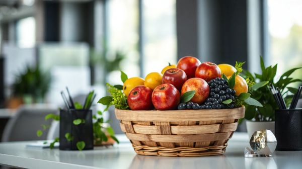 5 avantages d'installer un panier de fruits au travail