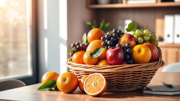 5 avantages d'installer un panier de fruits au travail