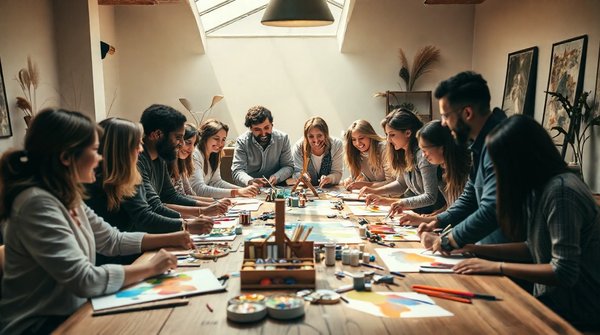 Boostez la cohésion d'équipe grâce à des activités artistiques